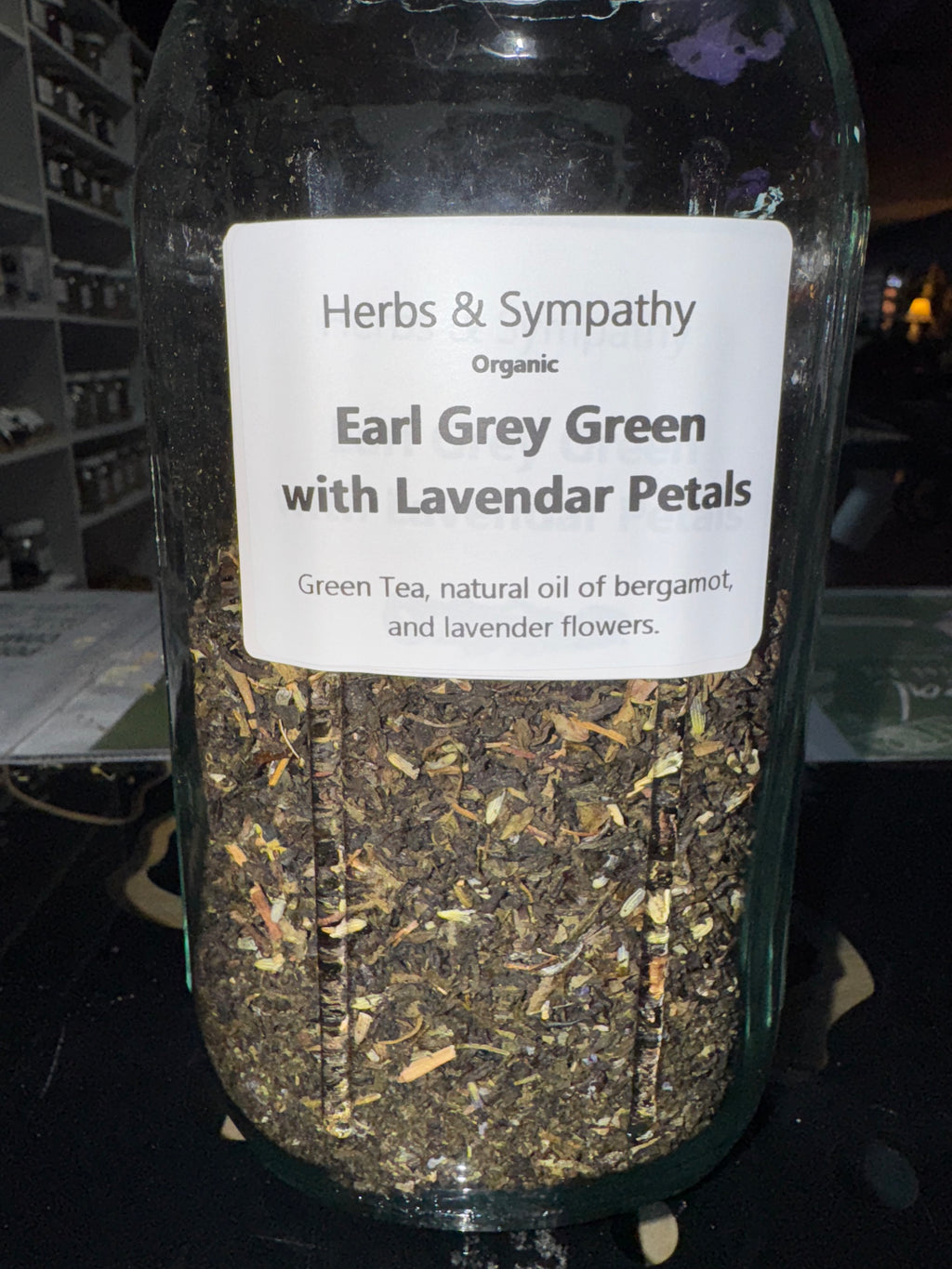 Earl Grey Green with Lavender Petals image 0