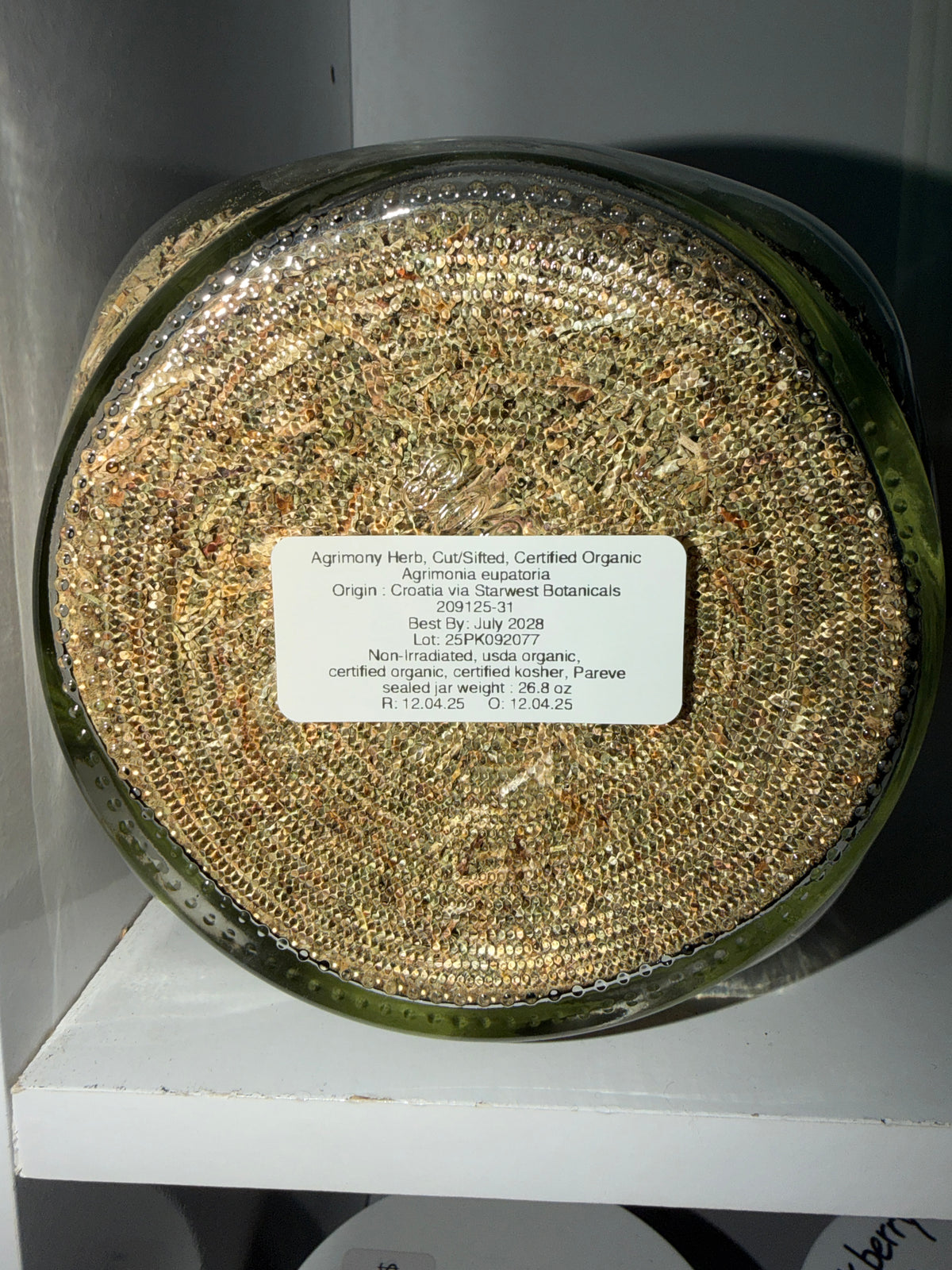 Agrimony Herb, organic - Cut & Sifted