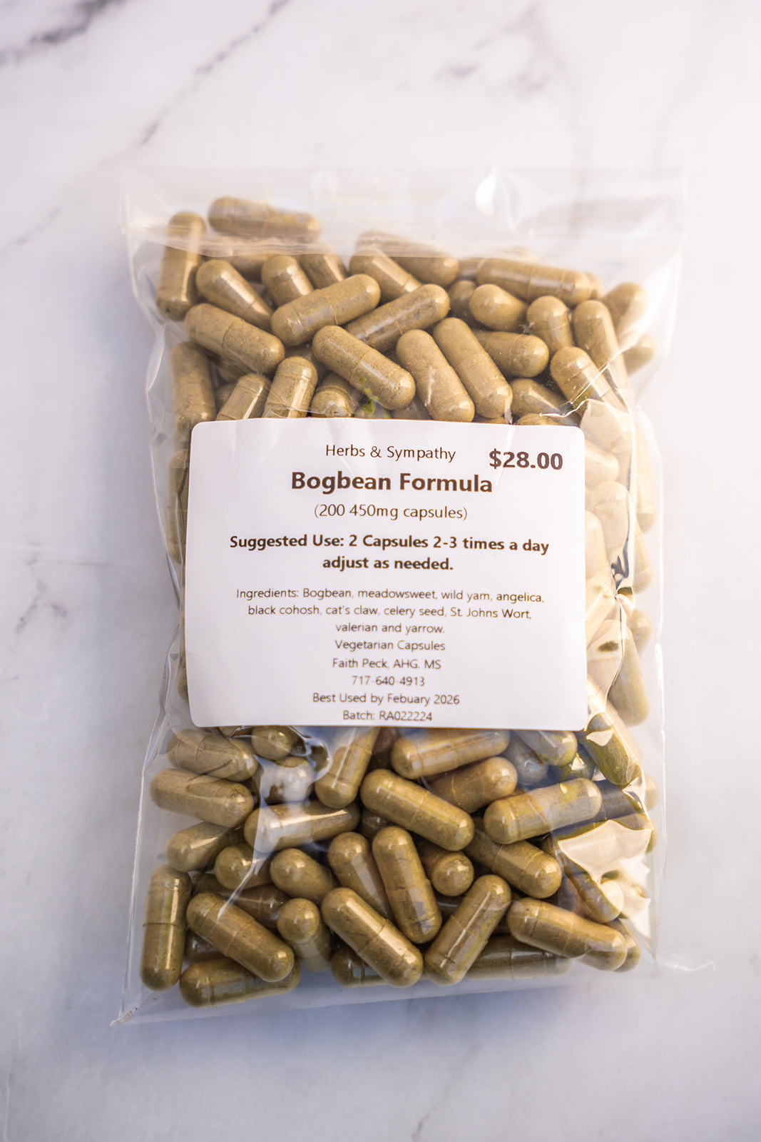 Bogbean Herbal Capsules image 0