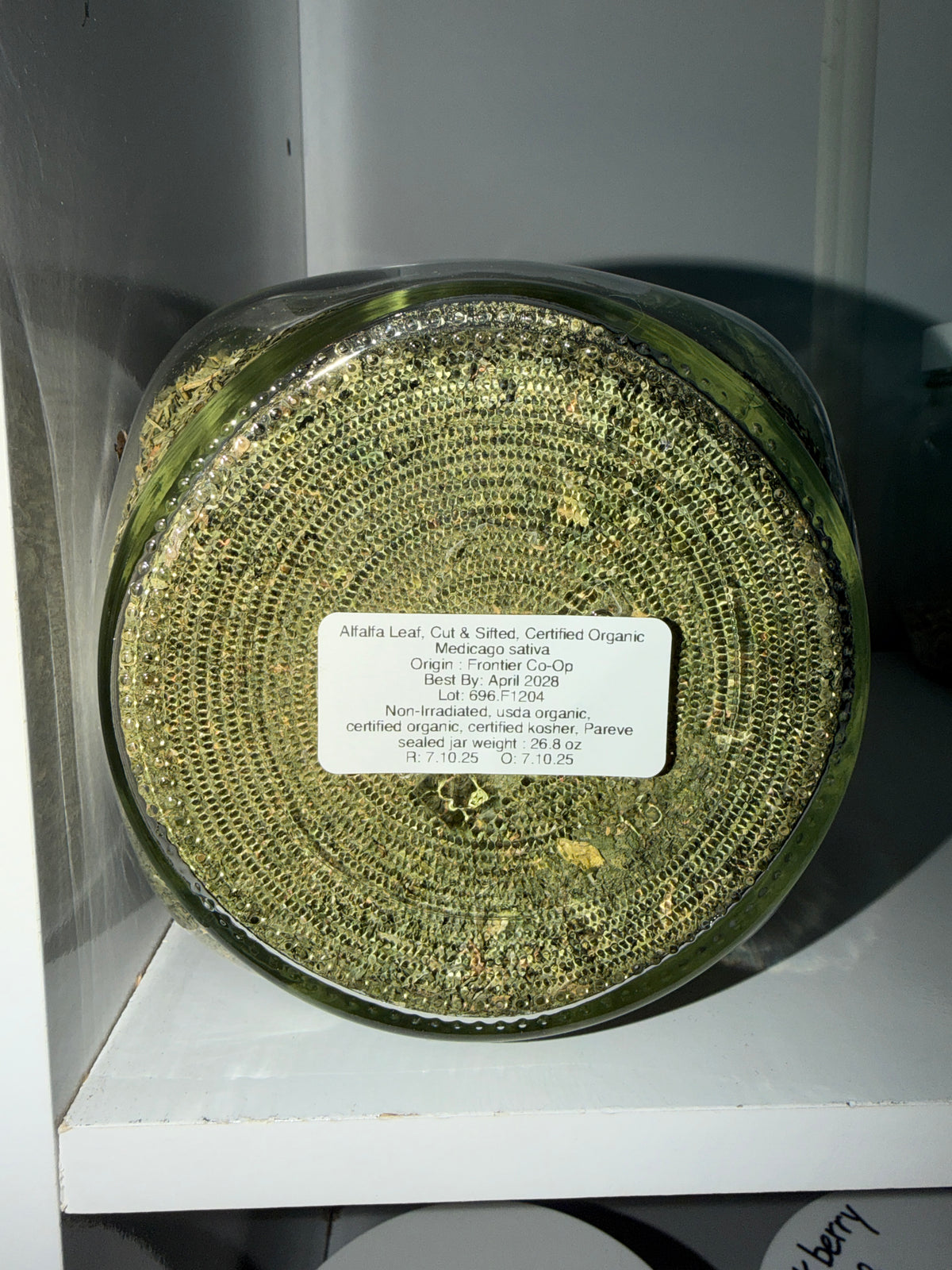 Alfalfa Leaf, Organic