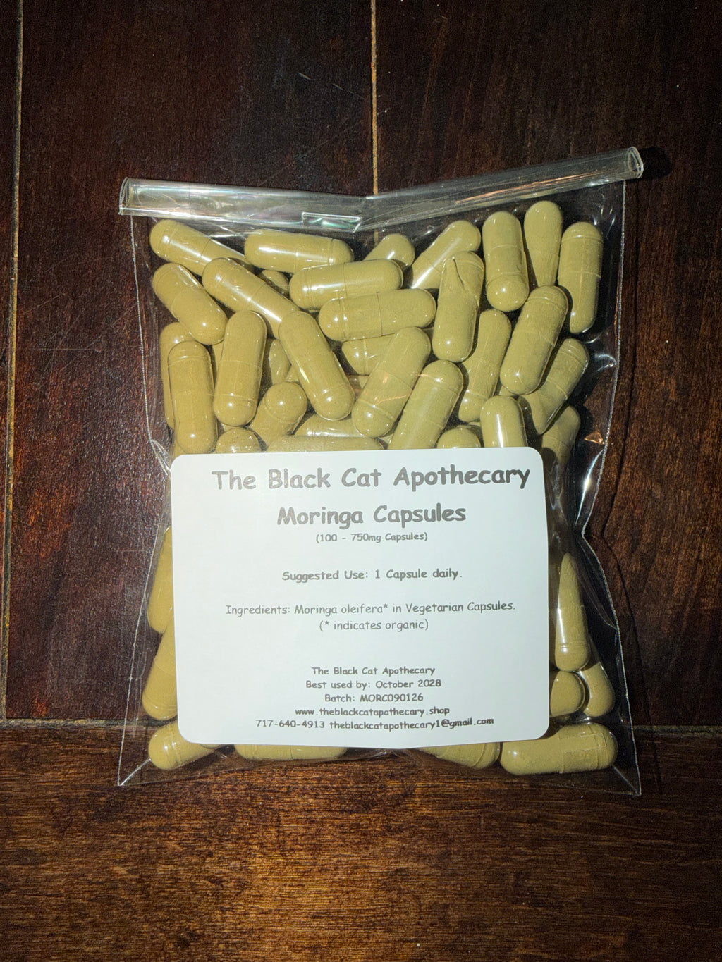 Moringa Capsules - 750 mg | 100 Vegetarian Capsules
