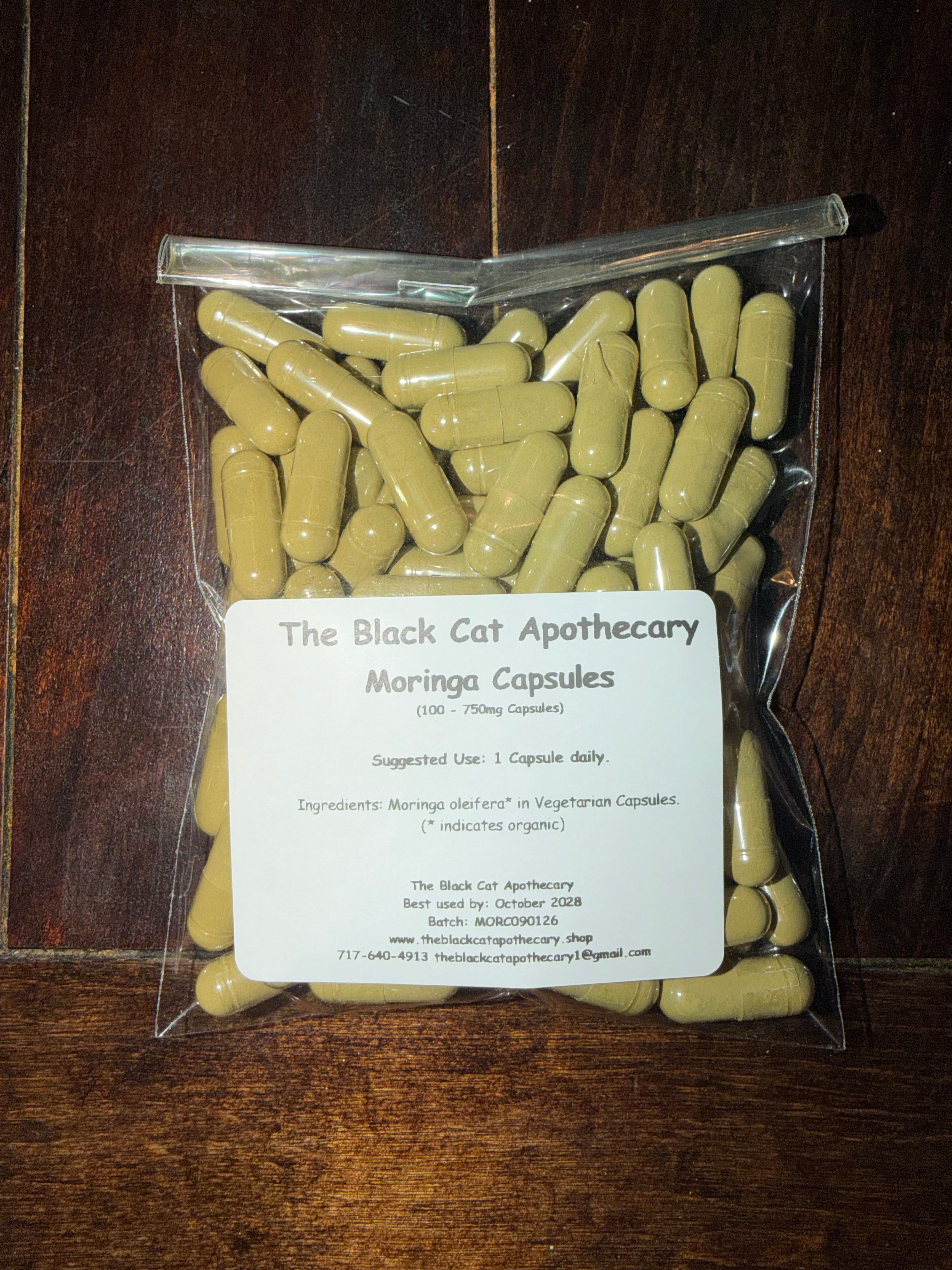 Moringa Capsules - 750 mg | 100 Vegetarian Capsules