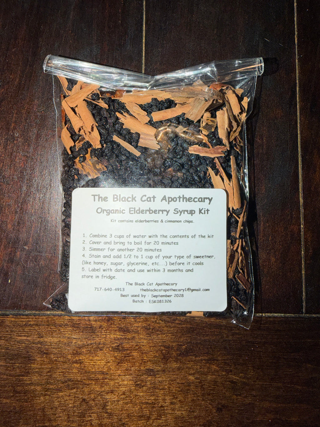 Organic Elderberry Syrup Kit | DIY Herbal Syrup