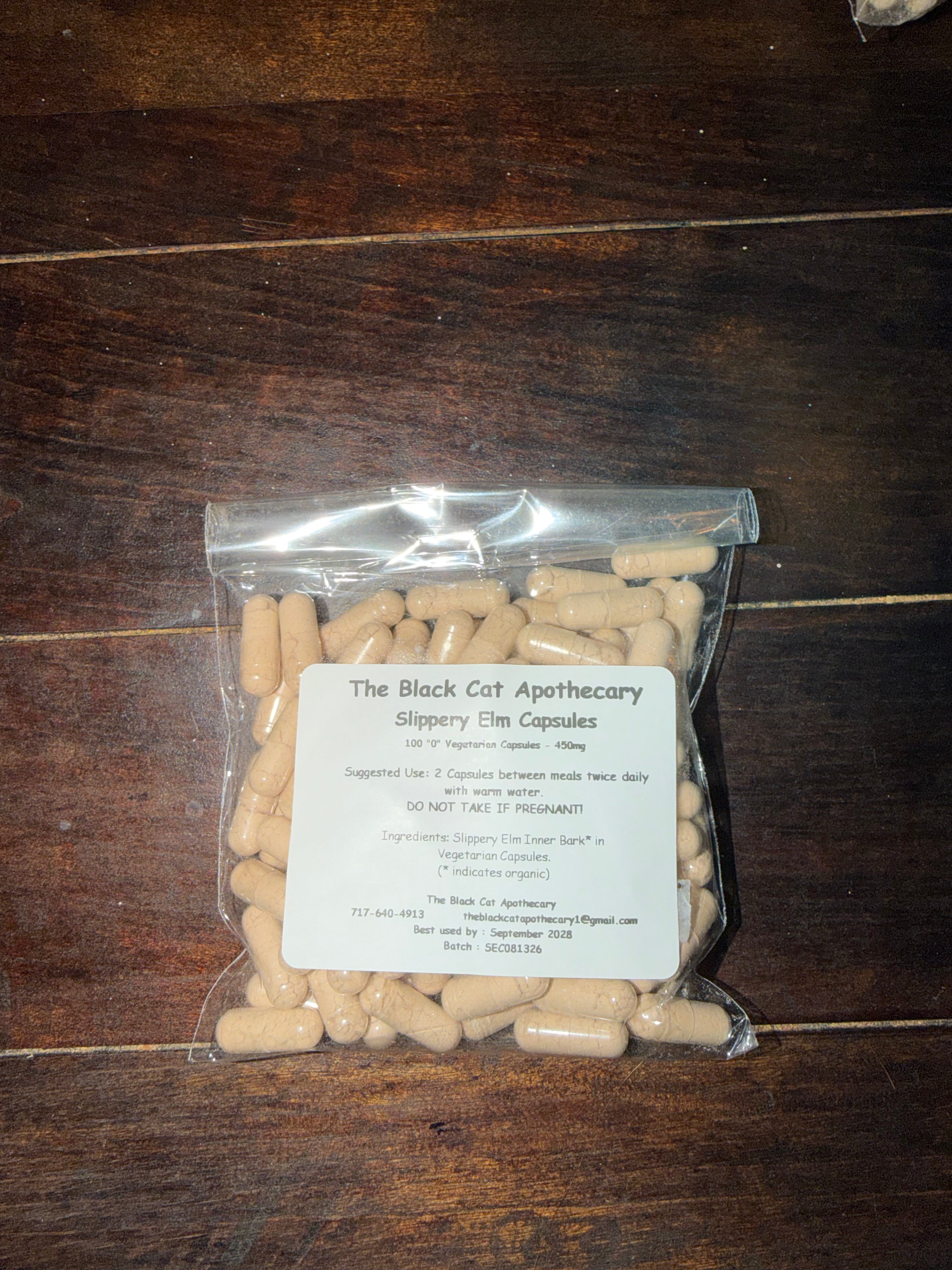Slippery Elm Bark Capsules