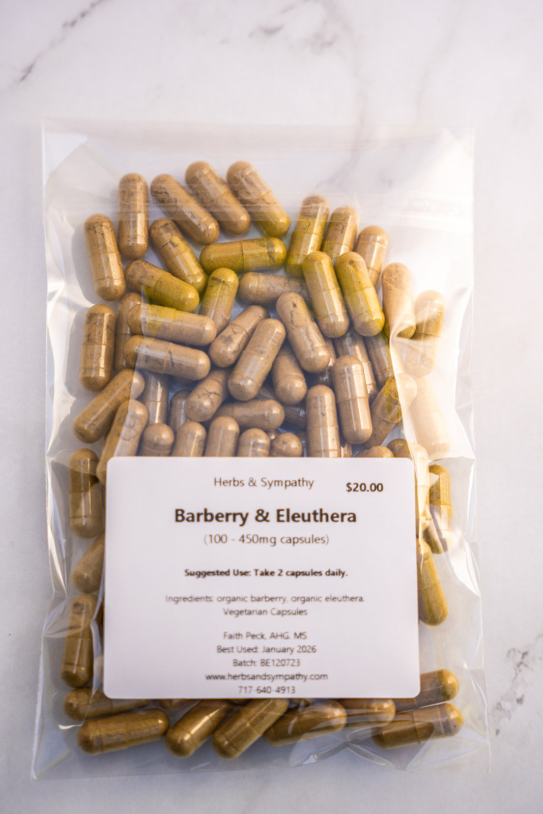 Barberry & Eleuthero Herbal Capsules image 0
